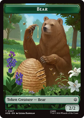 Magic: The Gathering - Bear Token - The Hobbit Tokens