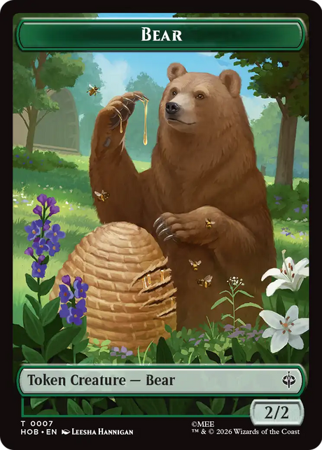Magic: The Gathering - Bear Token - The Hobbit Tokens
