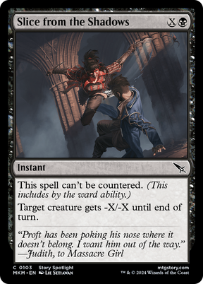 Magic: The Gathering - Slice from the Shadows - Murders at Karlov Manor