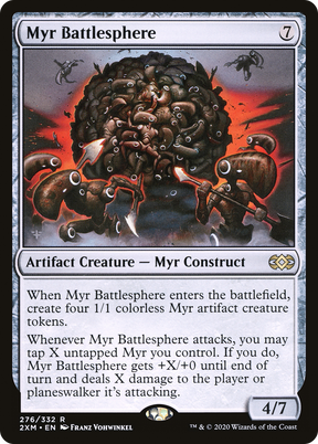 Magic: The Gathering - Myr Battlesphere Foil - Double Masters