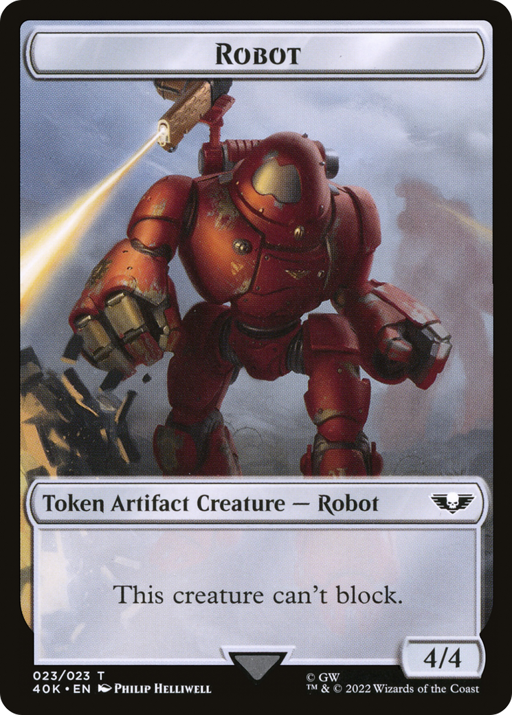 Magic: The Gathering - Robot Token - Warhammer 40000 Tokens