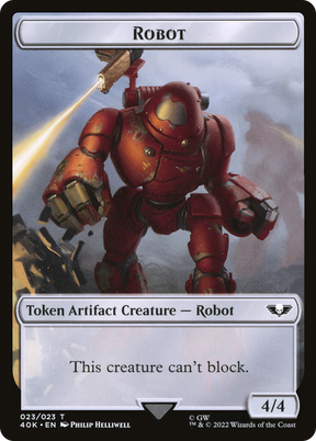 Magic: The Gathering - Robot Token - Warhammer 40000 Tokens