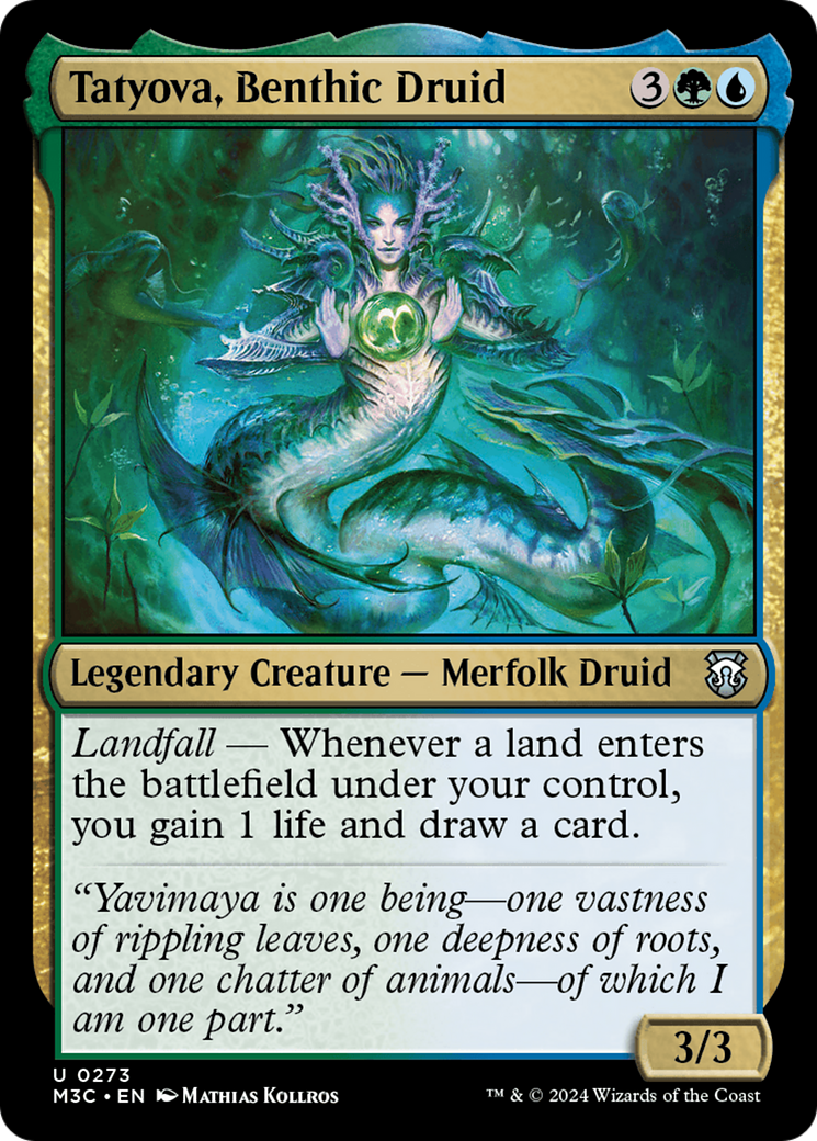 Magic: The Gathering - Tatyova, Benthic Druid - Modern Horizons 3 Commander