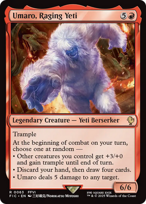 Magic: The Gathering - Umaro, Raging Yeti - Final Fantasy Commander