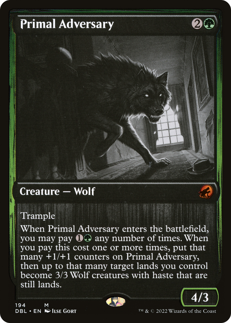 Magic: The Gathering - Primal Adversary - Innistrad: Double Feature