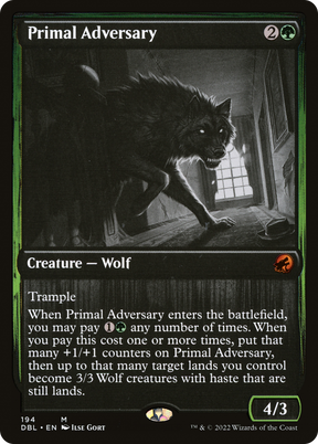 Magic: The Gathering - Primal Adversary Foil - Innistrad: Double Feature