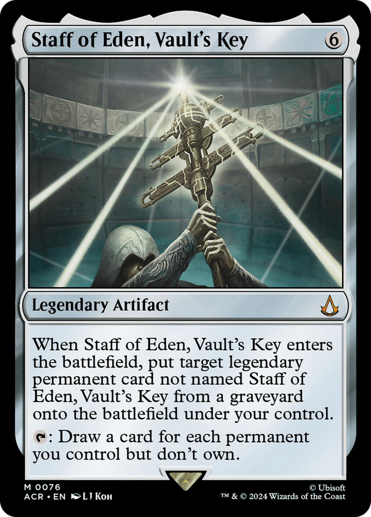 Magic: The Gathering - Staff of Eden, Vault's Key Foil - Assassin's Creed