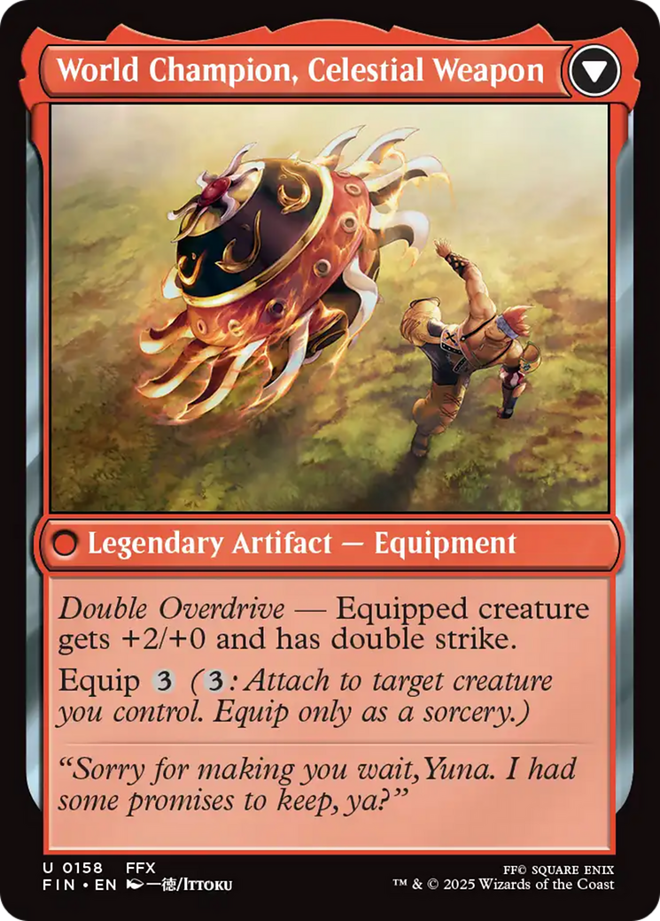 Magic: The Gathering - Sidequest: Play Blitzball // World Champion, Celestial Weapon Foil - Final Fantasy