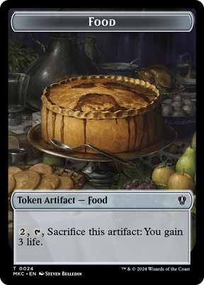 Magic: The Gathering - Food Token - Murders at Karlov Manor Commander Tokens