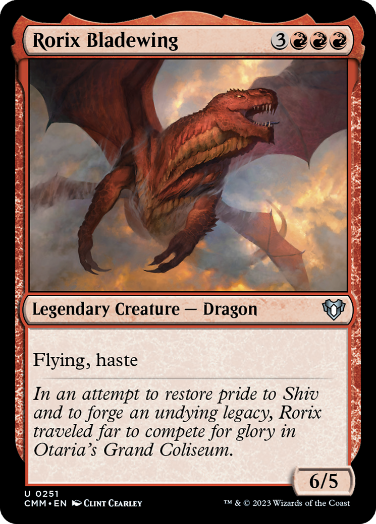 Magic: The Gathering - Rorix Bladewing Foil - Commander Masters