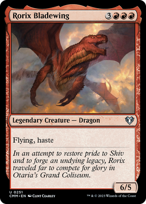 Magic: The Gathering - Rorix Bladewing Foil - Commander Masters