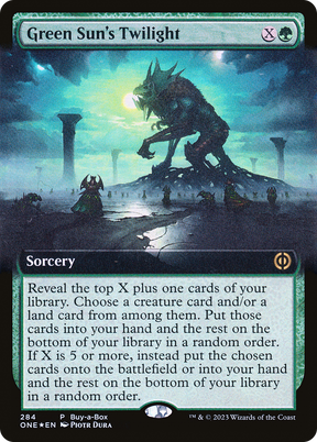 Magic: The Gathering - Green Sun's Twilight Foil - Phyrexia: All Will Be One