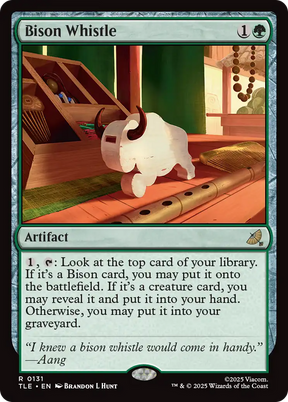 Magic: The Gathering - Bison Whistle Foil - Avatar: The Last Airbender Eternal