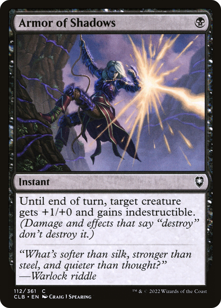 Magic: The Gathering - Armor of Shadows - Commander Legends: Battle for Baldur's Gate
