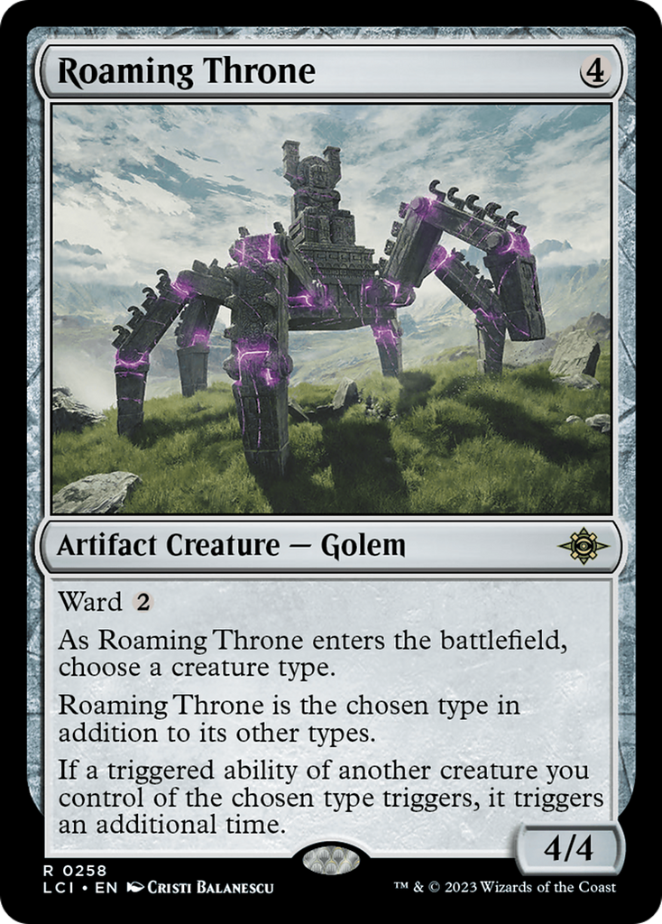 Magic: The Gathering - Roaming Throne Foil - The Lost Caverns of Ixalan