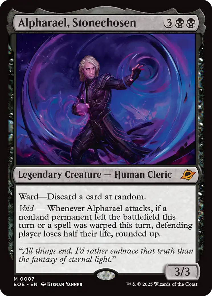 Magic: The Gathering - Alpharael, Stonechosen Foil - Edge of Eternities
