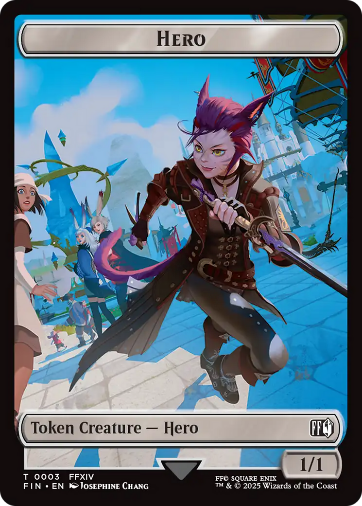 Magic: The Gathering - Hero Token - Final Fantasy Tokens
