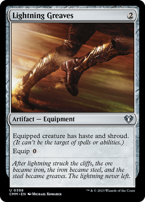 Magic: The Gathering - Lightning Greaves Foil - Commander Masters