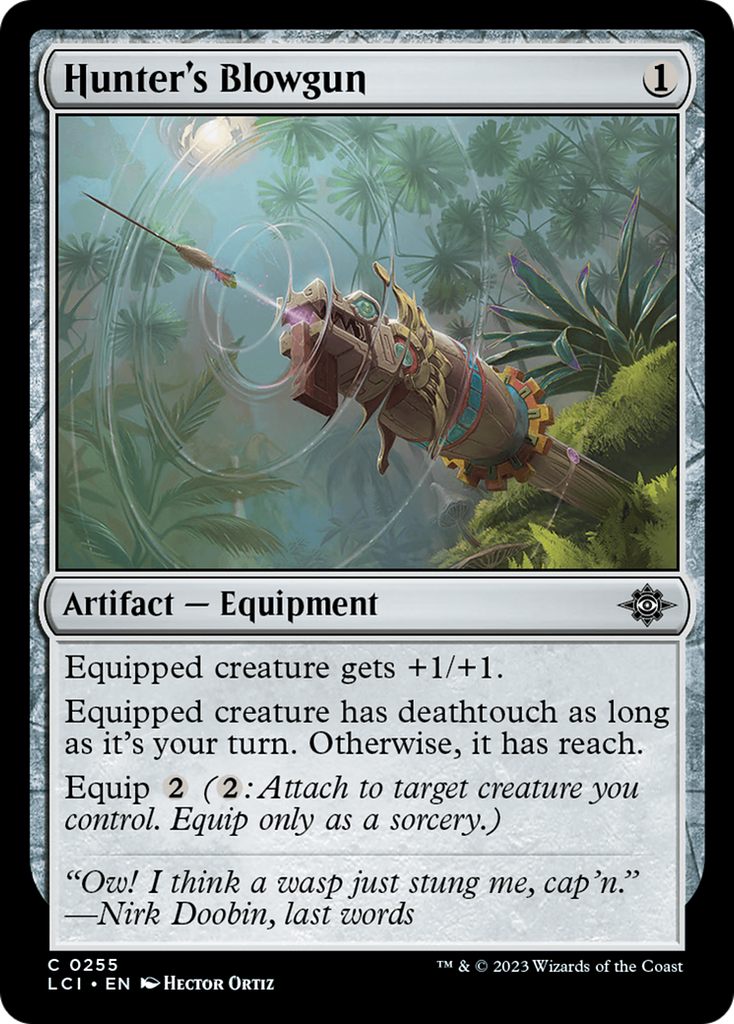 Magic: The Gathering - Hunter's Blowgun Foil - The Lost Caverns of Ixalan