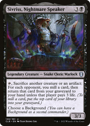 Magic: The Gathering - Sivriss, Nightmare Speaker - Commander Legends: Battle for Baldur's Gate