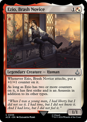 Magic: The Gathering - Ezio, Brash Novice Foil - Assassin's Creed