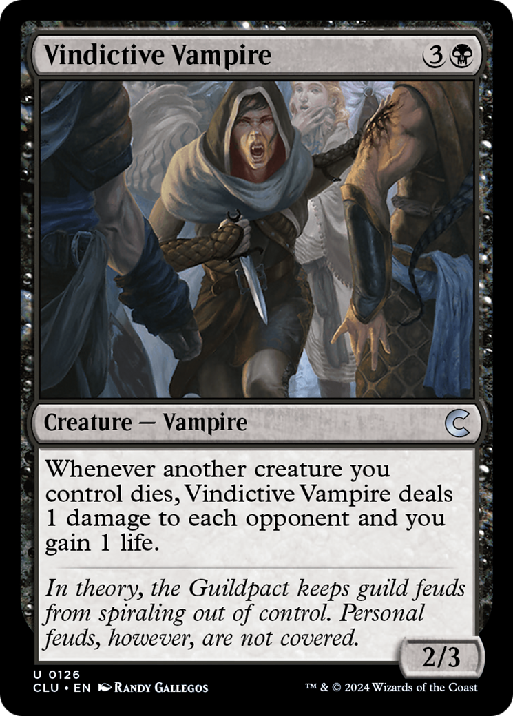 Magic: The Gathering - Vindictive Vampire - Ravnica: Clue Edition
