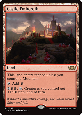 Magic: The Gathering - Castle Embereth - Tarkir: Dragonstorm Commander