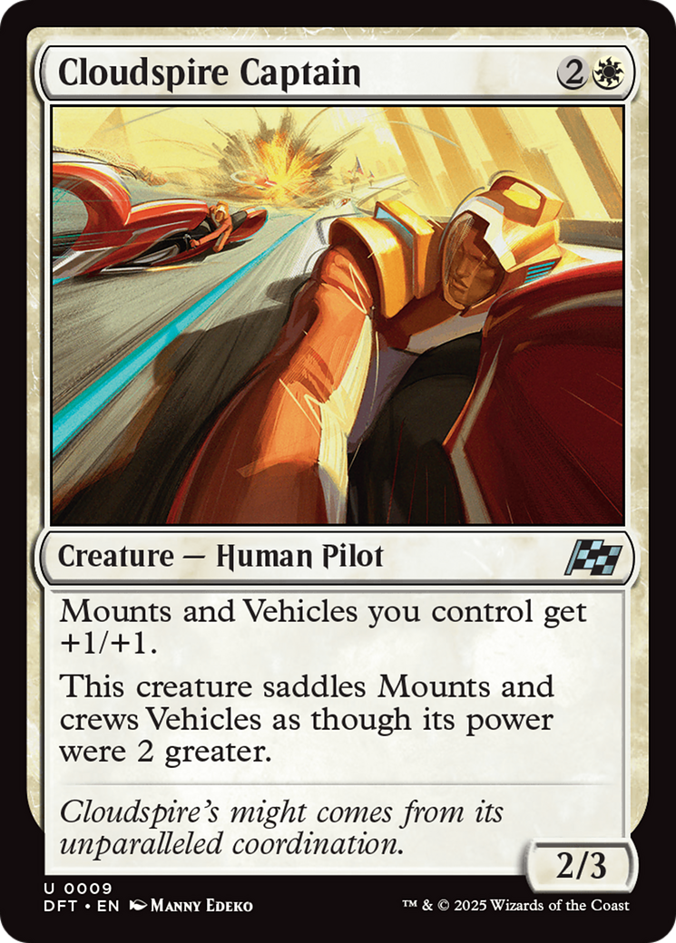 Magic: The Gathering - Cloudspire Captain Foil - Aetherdrift