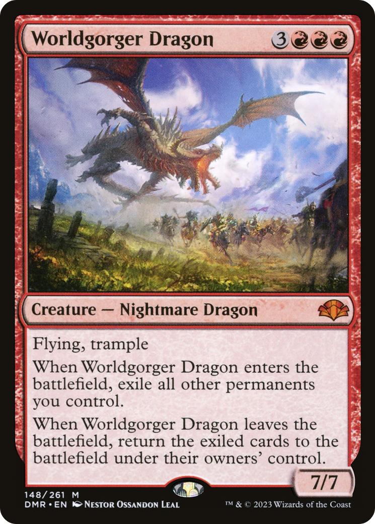 Magic: The Gathering - Worldgorger Dragon - Dominaria Remastered