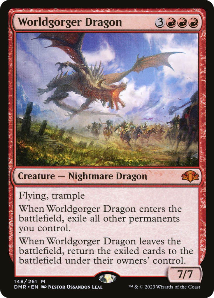 Magic: The Gathering - Worldgorger Dragon - Dominaria Remastered