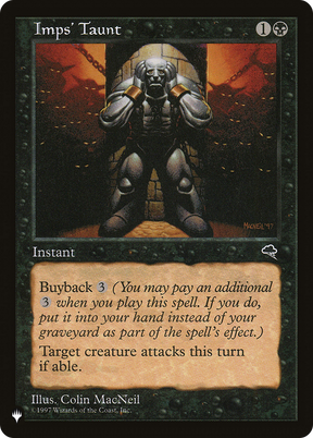 Magic: The Gathering - Imps' Taunt - The List