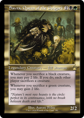 Magic: The Gathering - Savra, Queen of the Golgari Foil - Ravnica Remastered