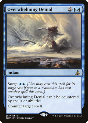 Magic: The Gathering - Overwhelming Denial Foil - Oath of the Gatewatch