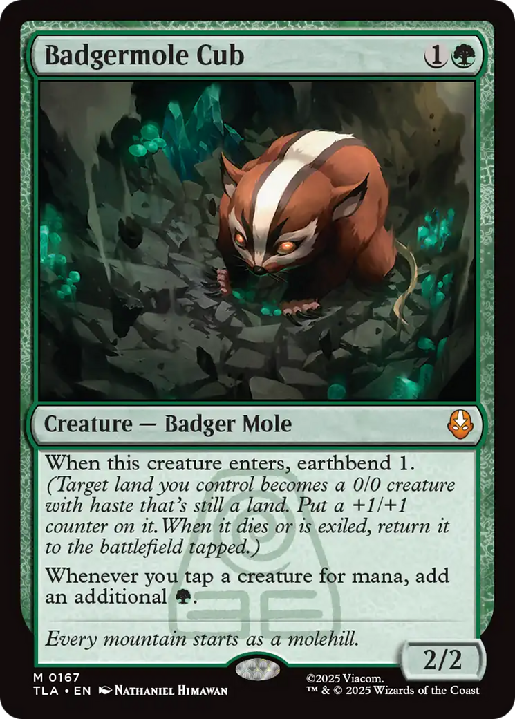 Magic: The Gathering - Badgermole Cub Foil - Avatar: The Last Airbender
