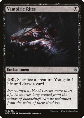 Magic: The Gathering - Vampiric Rites Foil - Battle for Zendikar