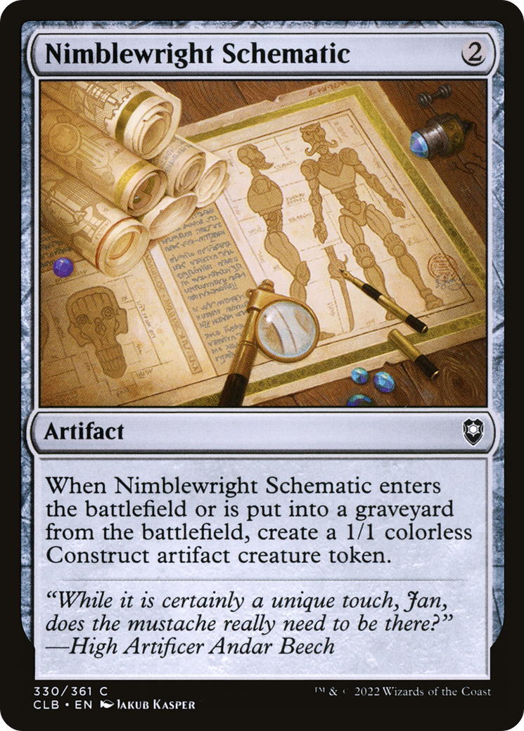 Magic: The Gathering - Nimblewright Schematic - Commander Legends: Battle for Baldur's Gate