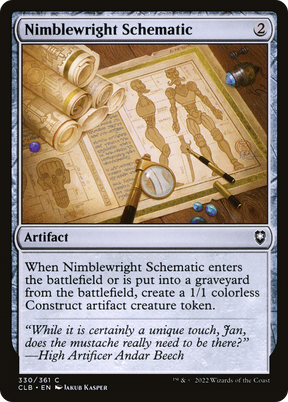 Magic: The Gathering - Nimblewright Schematic - Commander Legends: Battle for Baldur's Gate