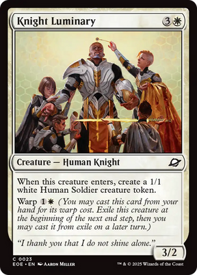Magic: The Gathering - Knight Luminary - Edge of Eternities
