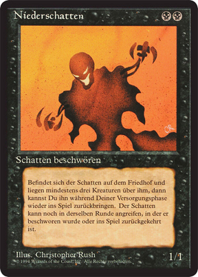 Magic: The Gathering - Niederschatten - Foreign Black Border