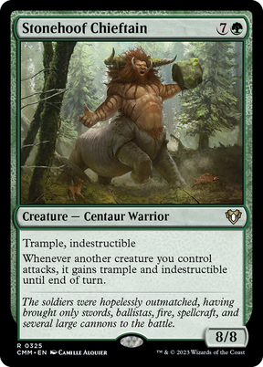 Magic: The Gathering - Stonehoof Chieftain Foil - Commander Masters