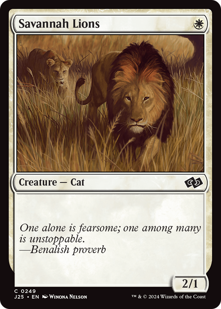 Magic: The Gathering - Savannah Lions - Foundations Jumpstart