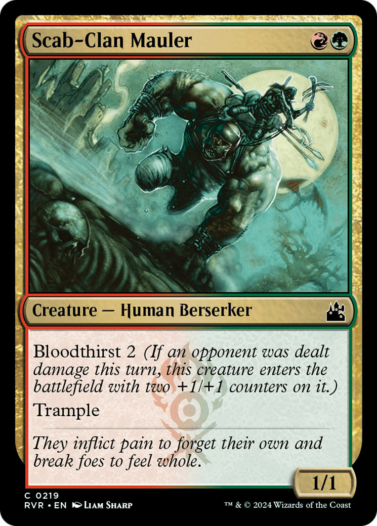 Magic: The Gathering - Scab-Clan Mauler Foil - Ravnica Remastered