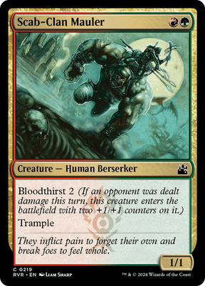 Magic: The Gathering - Scab-Clan Mauler Foil - Ravnica Remastered