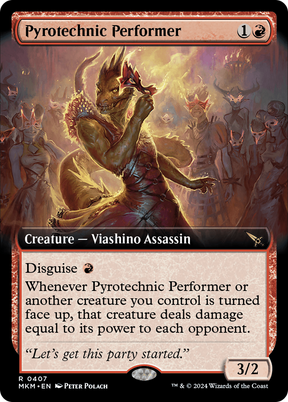 Magic: The Gathering - Pyrotechnic Performer Foil - Murders at Karlov Manor