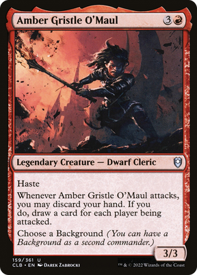 Magic: The Gathering - Amber Gristle O'Maul - Commander Legends: Battle for Baldur's Gate