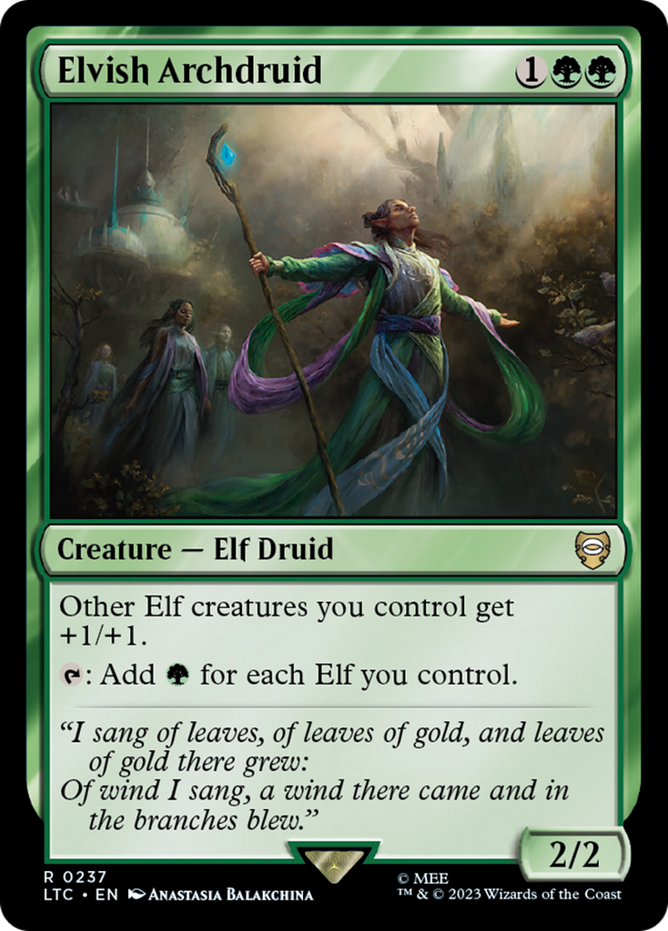 Magic: The Gathering - Elvish Archdruid - Tales of Middle-earth Commander