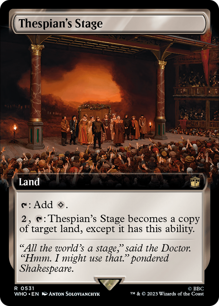 Magic: The Gathering - Thespian's Stage Foil - Doctor Who