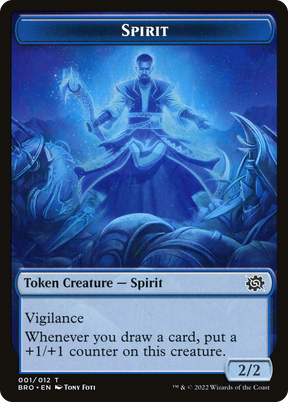 Magic: The Gathering - Spirit Token - The Brothers' War Tokens