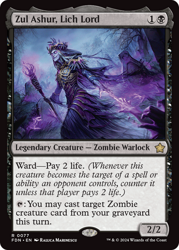 Magic: The Gathering - Zul Ashur, Lich Lord - Foundations