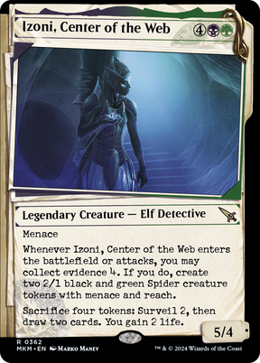 Magic: The Gathering - Izoni, Center of the Web Foil - Murders at Karlov Manor